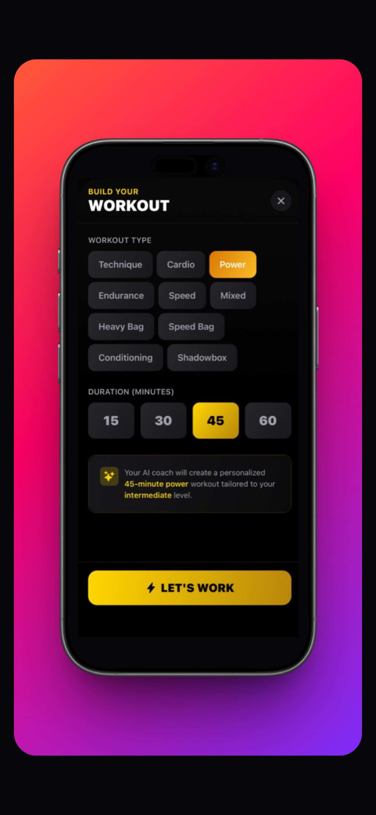 Timer Ui Example Workout CornerMan - AI-Powered Boxing Training App | Download Now on App Store